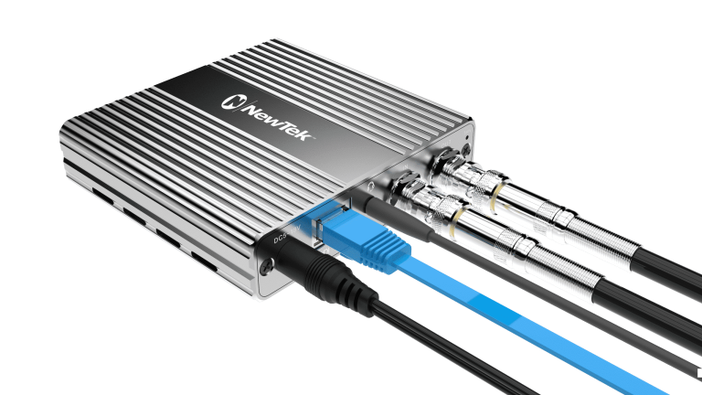 Spark Plus IO Converter Sends 12G-SDI Over Ethernet- SDI Rear Connections