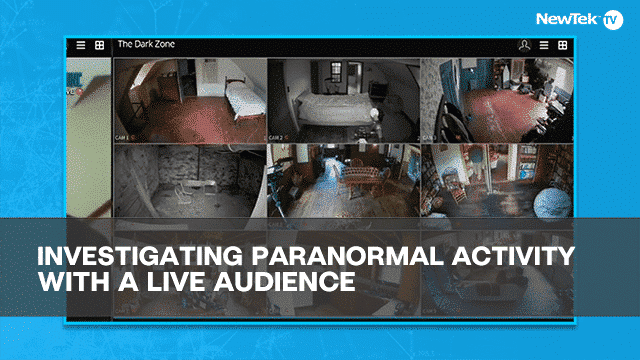 Investigating paranormal activity with a live audience