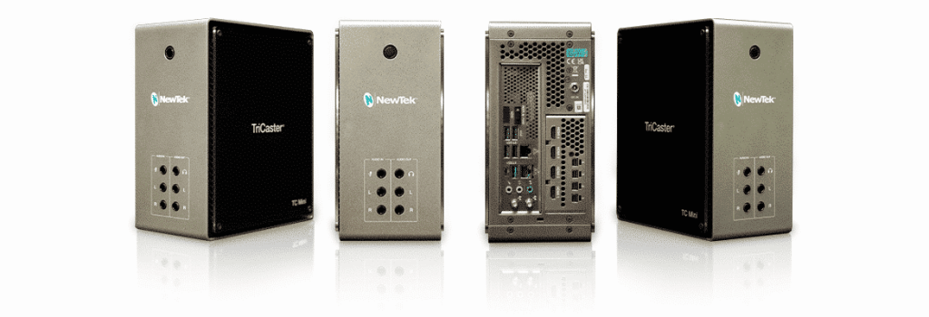 TriCaster® Mini X – front and back views