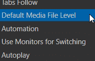 Media File Audio Level