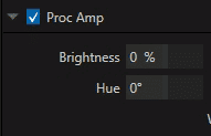 Proc Amp Controls