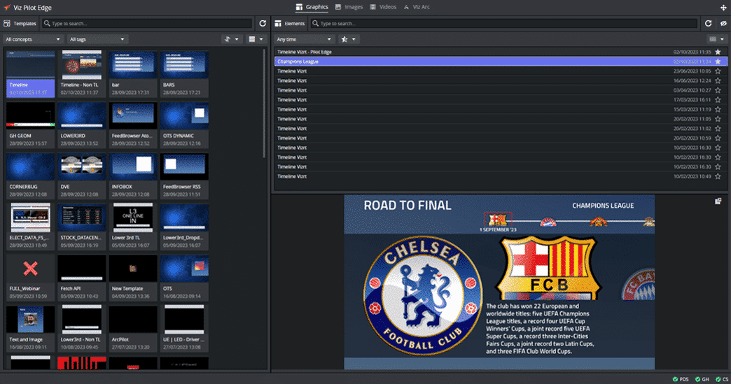 Another look at the new Viz Pilot Edge 3 interface.