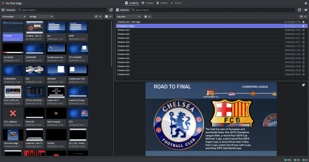 Another look at the new Viz Pilot Edge 3 interface.
