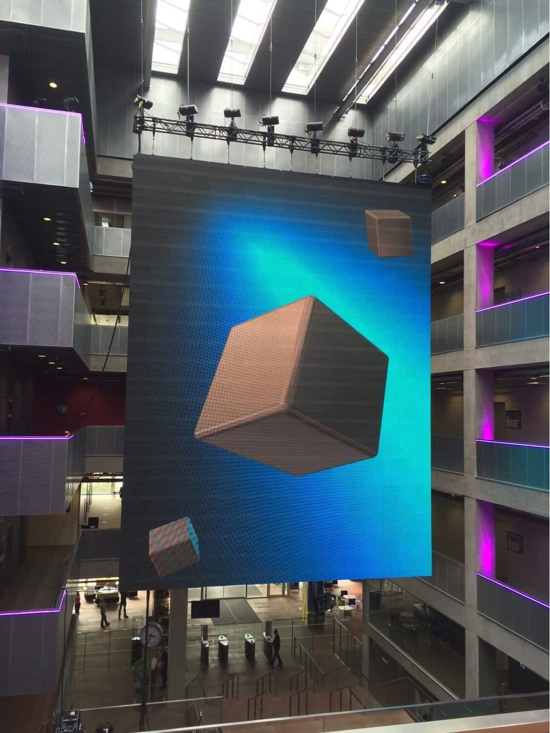 LED screen in Pacific Quay 2014