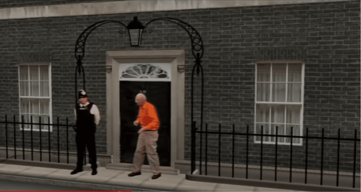 Peter Snow with a REAL Policeman