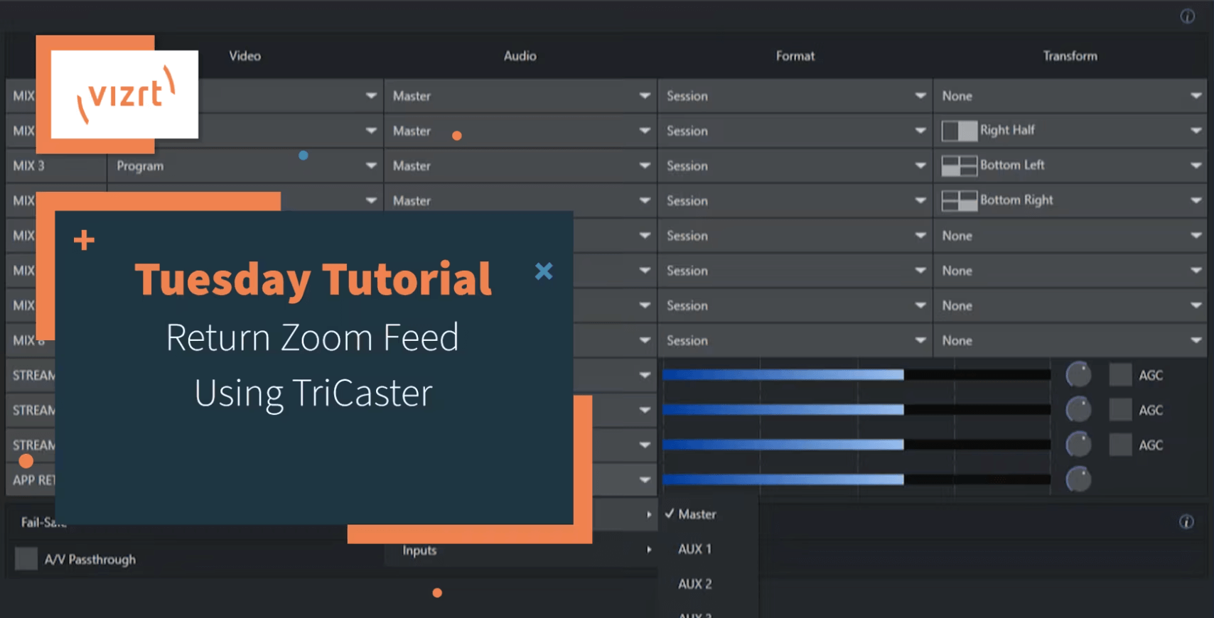 Tuesday Tutorial-Return Zoom Feed Using TriCaster