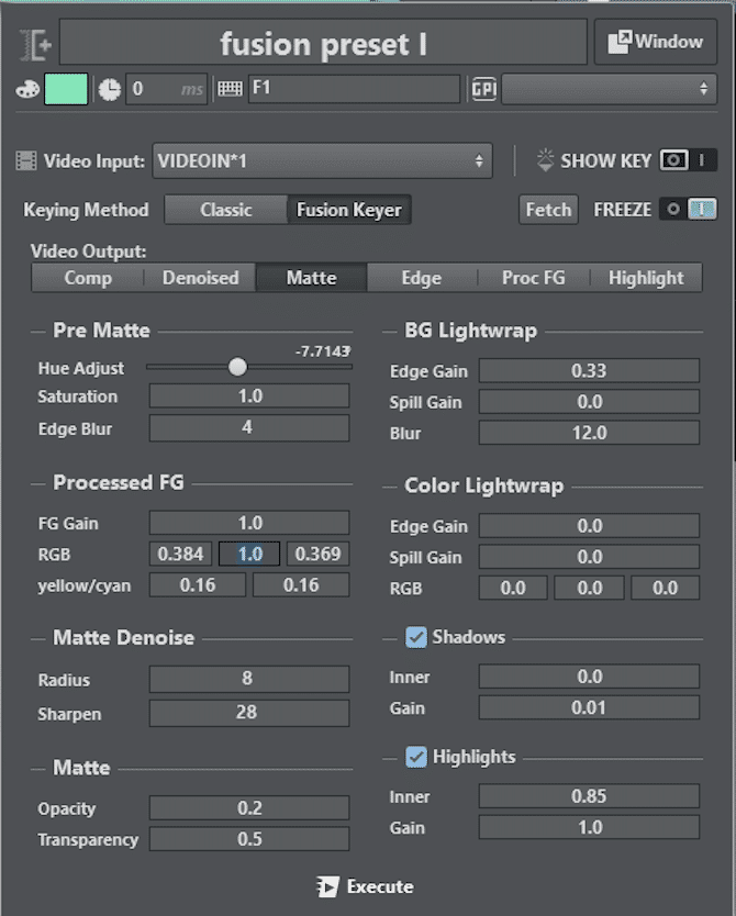 Simplified and improved control of the Viz Engine’s Fusion Keyer