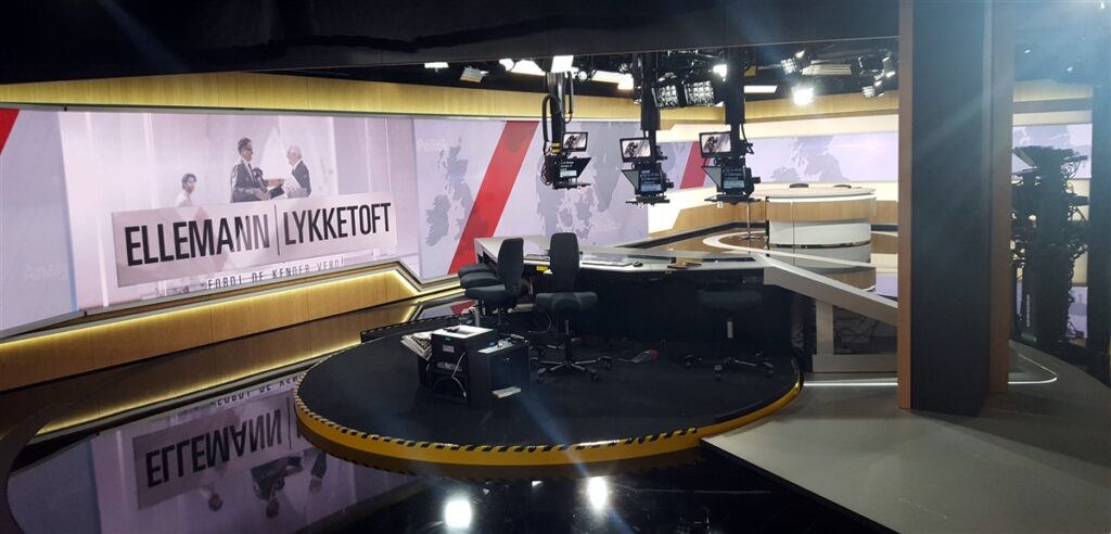 TV 2 Denmark news studio