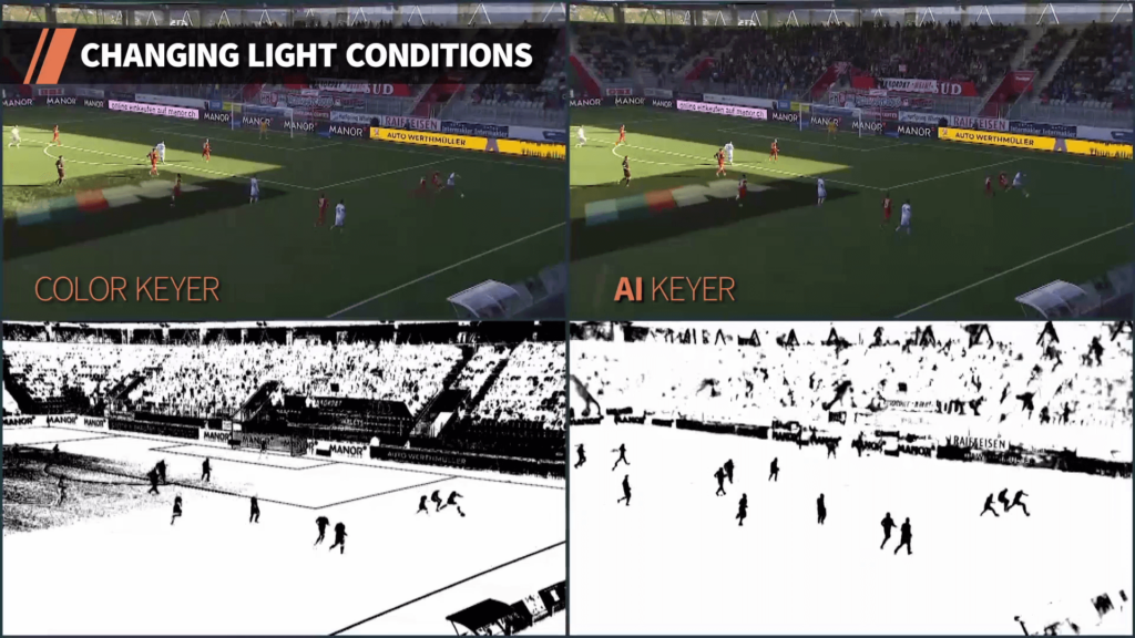Viz Arena Soccer Keyer comp Light Conditions