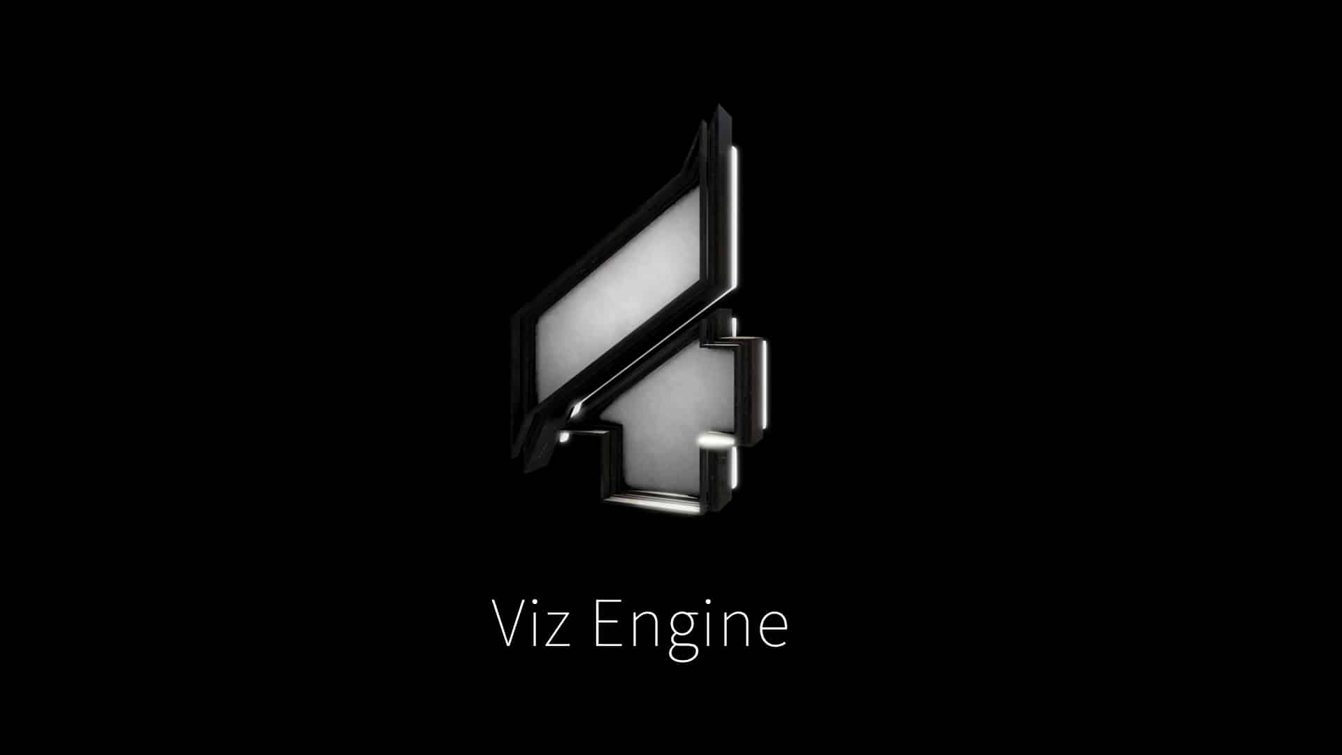 Viz Engine 4 logo with rendering