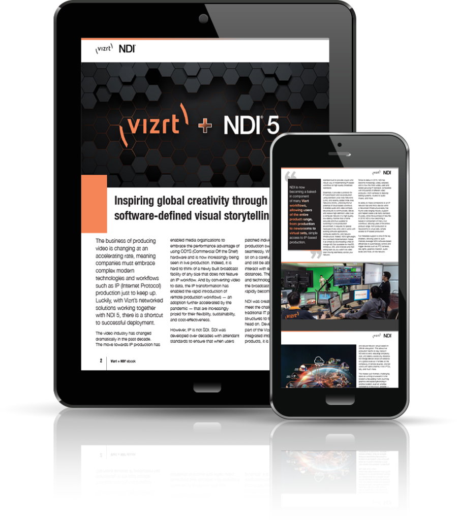 Download the Vizrt & NDI 5 eBook